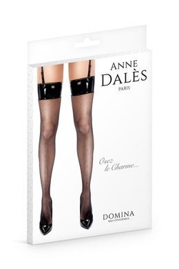 Чулки сетка с виниловым верхом Anne De Ales Domina T4