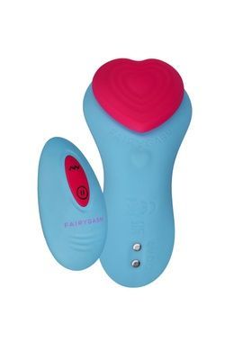 Вібратор у трусики FairyGasm HeartGem blue на магніті SX0628 фото