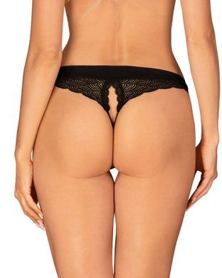 Сексуальные кружевные женские трусики с доступом Obsessive Chemeris M/L черные