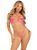 Боді-бікіні Leg Avenue Wrap around bikini bodysuit Neon Pink One Size