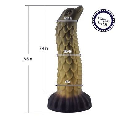 Дилдо Hismith 8.5" Squama Beast Silicone Dildo SO9967 фото