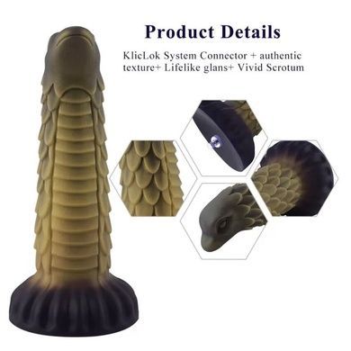 Дилдо Hismith 8.5" Squama Beast Silicone Dildo SO9967 фото