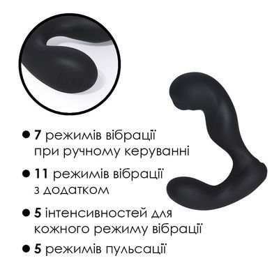 Смарт-массажер простаты с пульсацией Svakom Iker Black SO5105 фото