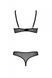 Еротичне боді Passion MARINA BODY, L/XL, black, з відкритими чашками
