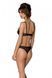 Еротичне боді Passion MARINA BODY, L/XL, black, з відкритими чашками