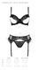 Комплект Passion KERRIA SET WITH OPEN BRA black S/M - ECO Passion