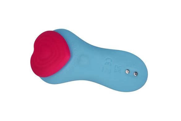 Вібратор у трусики FairyGasm HeartGem blue на магніті SX0628 фото