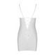 Пеньюар з вирізами на грудях, стрінги Passion LOVELIA CHEMISE L/XL, white
