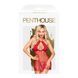Комплект пеньюар в стиле 60-х и трусики с доступом Penthouse - Libido Boost Red S/M