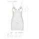Пеньюар з вирізами на грудях, стрінги Passion LOVELIA CHEMISE L/XL, white