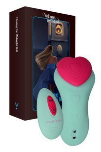 Вибратор в трусики FairyGasm HeartGem green на магните SX0629 фото