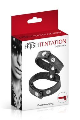 Двойное эрекционное кольцо Fetish Tentation Double Сockring SO4664 фото