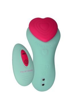 Вибратор в трусики FairyGasm HeartGem green на магните SX0629 фото