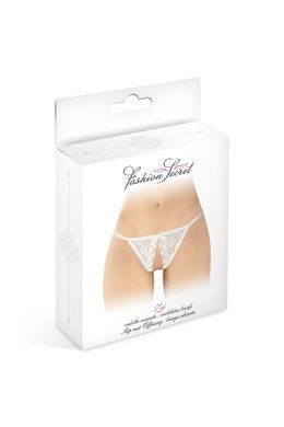 Сексуальні мереживні жіночі трусики з доступом Fashion Secret Zoe One Size білі