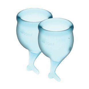 Менструальні чаші Satisfyer Feel Secure light blue SO3590 фото