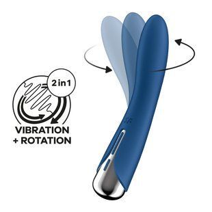 Вибратор точки G с вращением Satisfyer Spinning Vibe 1 Blue SX0559 фото