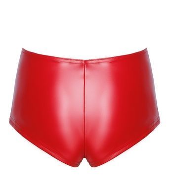 Шорти Noir Handmade F356 Red powerwetlook shorts - 3XL