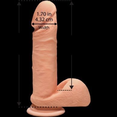 Фалоімітатор Doc Johnson The D Perfect D 7 Inch With Balls SO1576 фото
