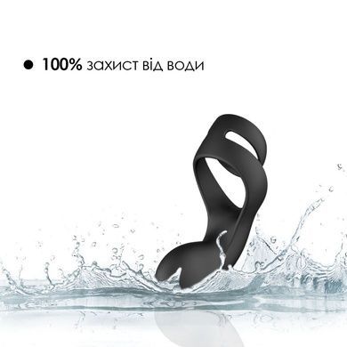 Подвійне ерекційне кільце Svakom Benedict Black SO6300 фото