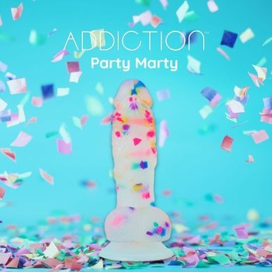 Фаллоимитатор из конфетти ADDICTION - PARTY MARTY 7.5&Prime; - FROST & CONFETTI SO4532 фото