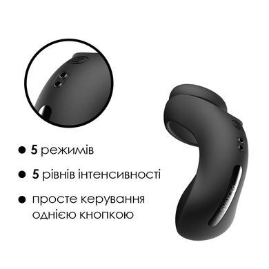 Подвійне ерекційне кільце Svakom Benedict Black SO6300 фото
