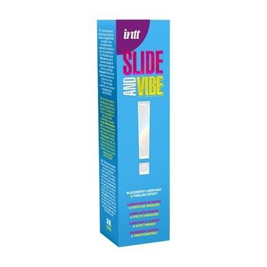 Стимулирующий водный лубрикант Intt Slide and Vibe 35 мл Ежевика SX2662 фото