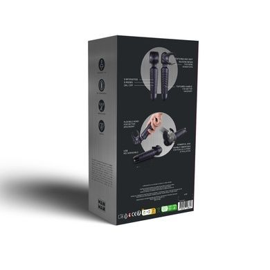 Мастурбатор вибромассажер Manwan MAN.WAND EVO Black Plum SX1383 фото