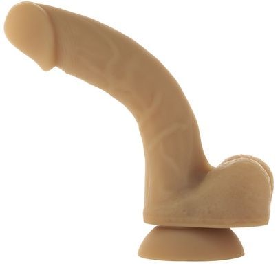 Фаллоимитатор на присоске ADDICTION ANDREW 8&Prime; Silicone Dong Caramel SO5579 фото