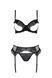Комплект Passion KERRIA SET WITH OPEN BRA black XXL/XXXL - ECO Passion