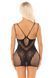 Сексуальное миниплатье с кружевом и двойными бретелями Leg Avenue One Size черное