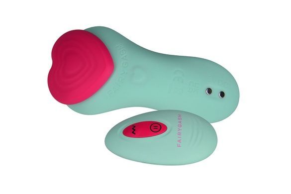 Вибратор в трусики FairyGasm HeartGem green на магните SX0629 фото