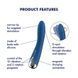 Вибратор точки G с вращением Satisfyer Spinning Vibe 1 Blue SX0559 фото 7