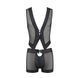 Комплект мужского белья на шнуровке Passion 053 SET WILLIAM XXL/XXXL Black, жилет, боксеры