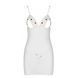 Пеньюар с вырезами на груди, стринги Passion LOVELIA CHEMISE S/M, white