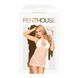 Комплект пеньюар у стилі 60-х та трусики з доступом Penthouse - Libido Boost White L/XL