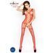 Бодистокинг Passion BS013 red, комбинезон, имитация чулок и пояса S/M/L