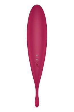 Вибратор с вакуумом Satisfyer Twirling Pro+ dark red SO6715 фото