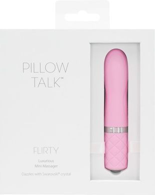 Вибратор PILLOW TALK Flirty Pink с кристаллом Сваровски SO2725 фото
