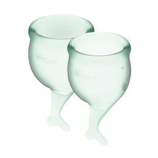 Менструальні чаші Satisfyer Feel Secure light green SO3591 фото