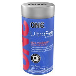 Презервативи ONE Ultra Feel 10 шт, подарункова упаковка тюб SX0786 фото