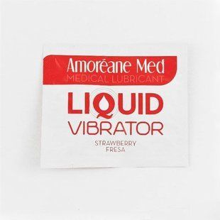 Пробник Amoreane Med Liquid Vibrator Полуниця 2 мл SO3991 фото