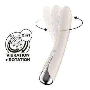 Вибратор точки G с вращением Satisfyer Spinning Vibe 1 Beige SX0560 фото