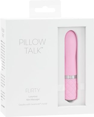 Вибратор PILLOW TALK Flirty Pink с кристаллом Сваровски SO2725 фото