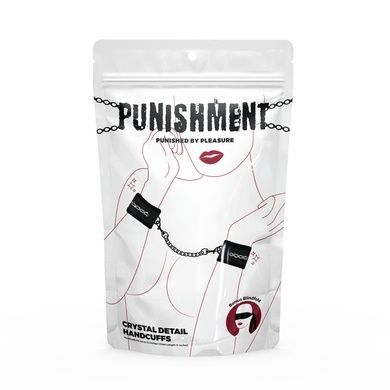 Наручники Punishment - Crystal Detail Handcuffs - Black SX2227 фото