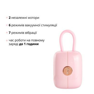 Стимулятор з віброяйцем Otouch Louis Vibrate Pink SO9401 фото