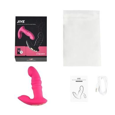 Вібратор-пульсатор Fun Town Jive Pink з фрікціями SO8916 фото