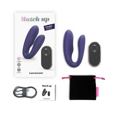 Вібратор для пар Love To Love MATCH UP MIDNIGHT INDIGO SO6250 фото