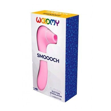 Вакуумний симулятор Wooomy Smooch Pink Clitoral Suction SO7409 фото