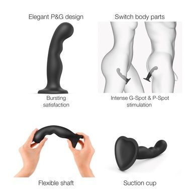 Насадка для страпона Strap-On-Me P&G Black L SO9003 фото