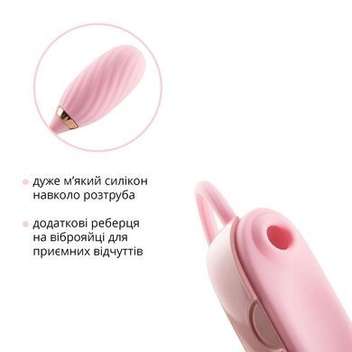 Стимулятор з віброяйцем Otouch Louis Vibrate Pink SO9401 фото
